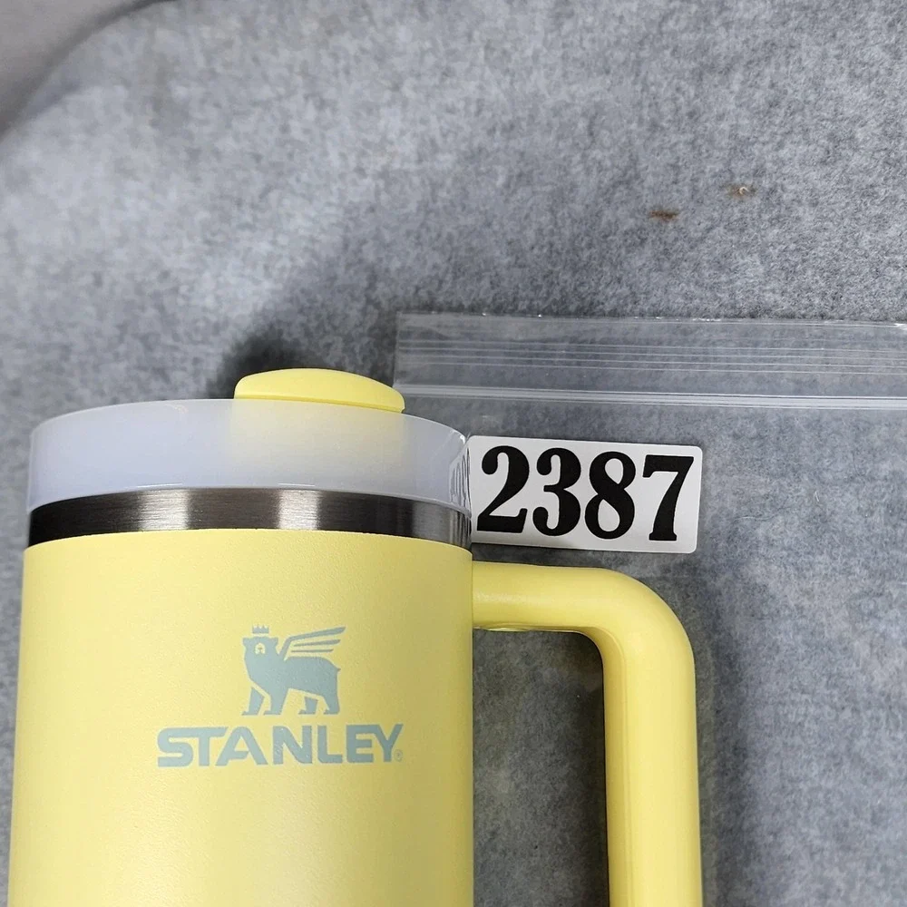 Stanley Adventure‎ Quencher 30oz Travel Tumbler Yellow Pomelo Handle Lid Cup - Picture 7 of 7